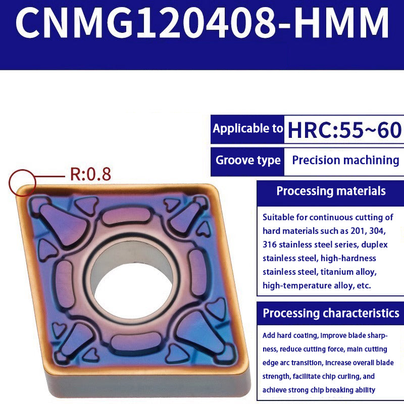 116-CNMG120404 turning blade 120408 steel stainless steel aluminum diamond outer circle alloy blade Shandong Denso Pricision Tools Co.,Ltd.